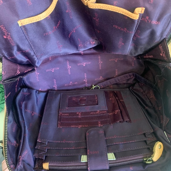 Anuschka Vintage Garden Hand Painted Satchel - Picture 8 of 10